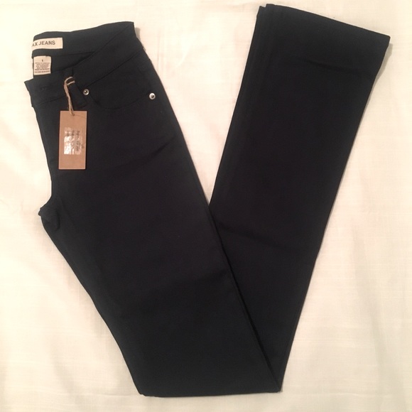 Navy Blue Wax Jeans - Picture 1 of 7